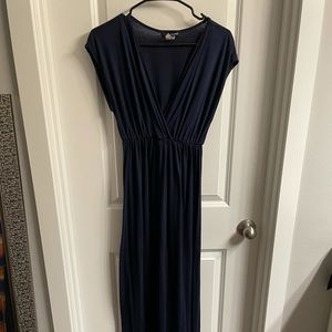 Navy maxi dress
